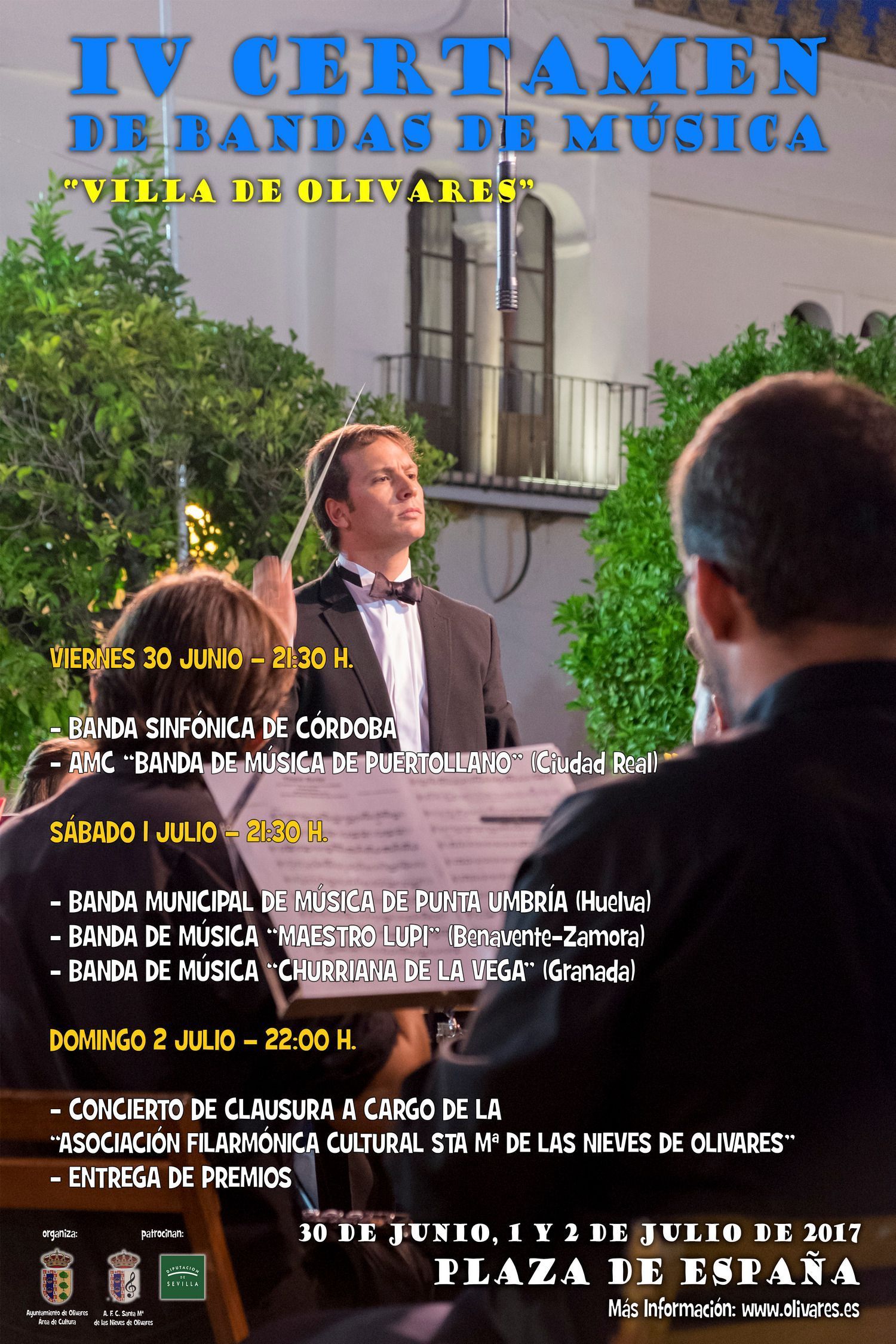 cartel certamen bandas 2017 Certamen Nacional de Bandas de Música Villa de Olivares